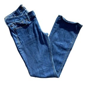 EUC Express Barely Boot Low Rise Jeans
